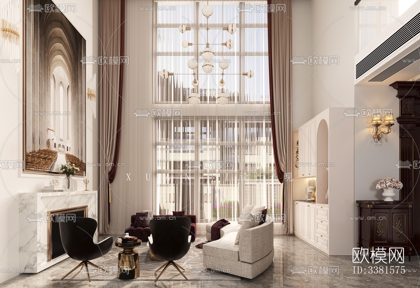 现代别墅效果图下载（渲染图3）