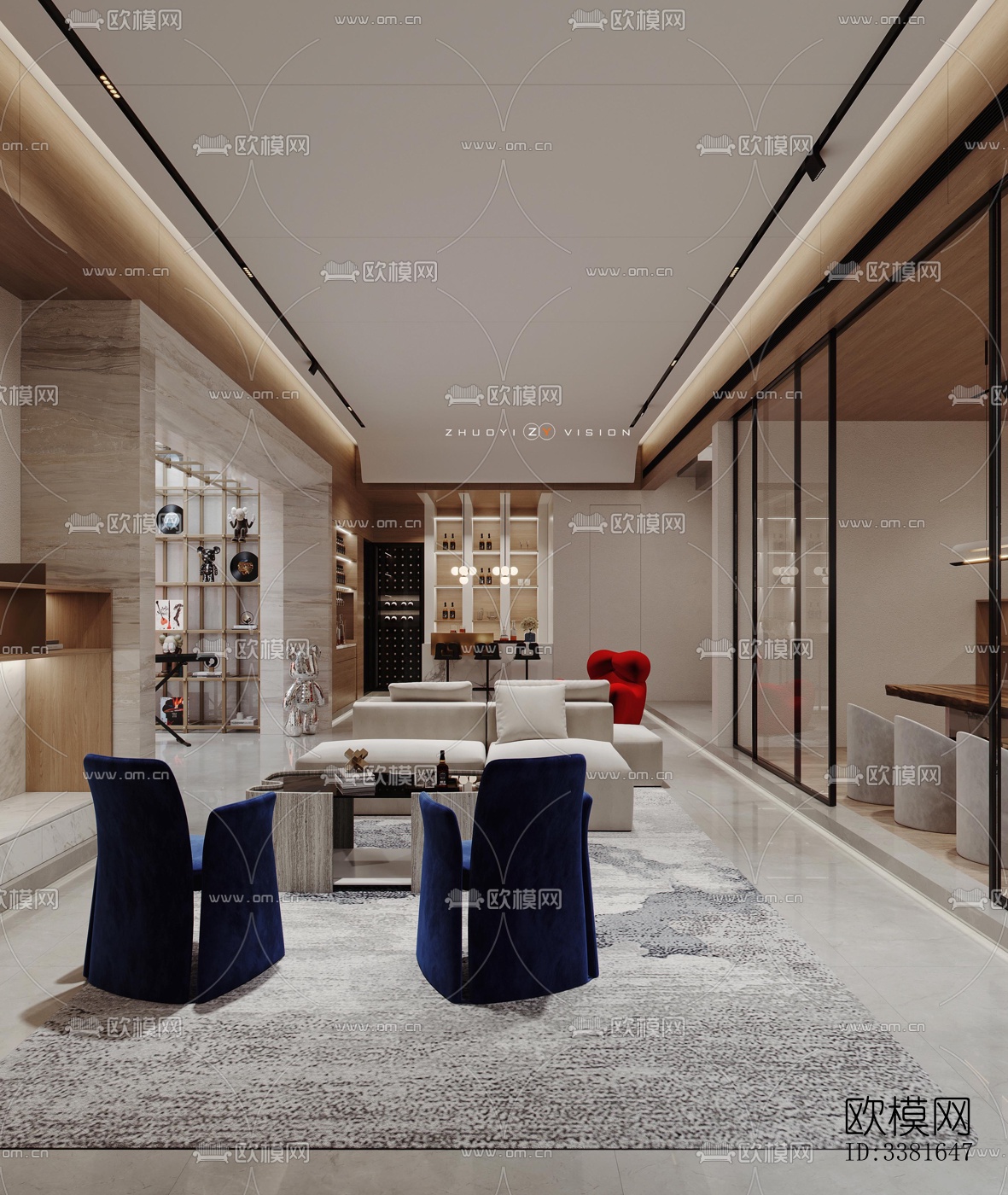 现代别墅效果图下载（渲染图8）