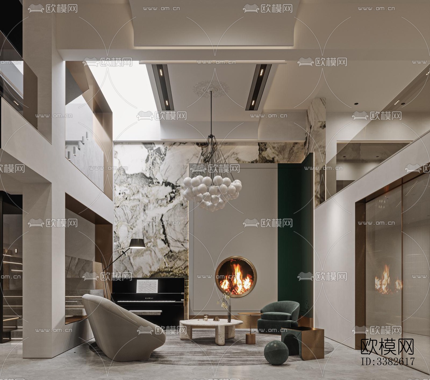 现代别墅效果图下载（渲染图13）