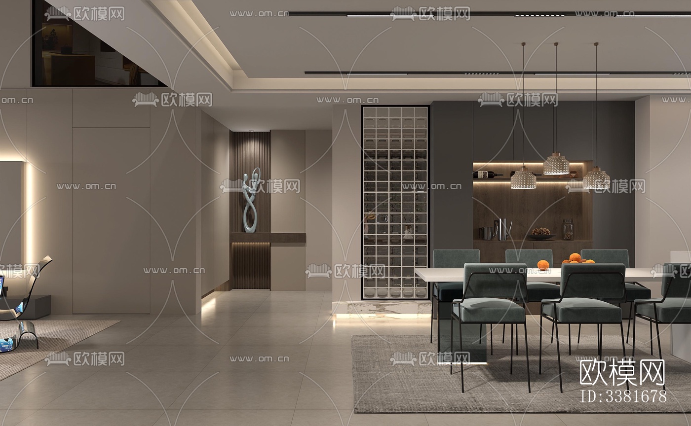 现代别墅效果图下载（渲染图4）