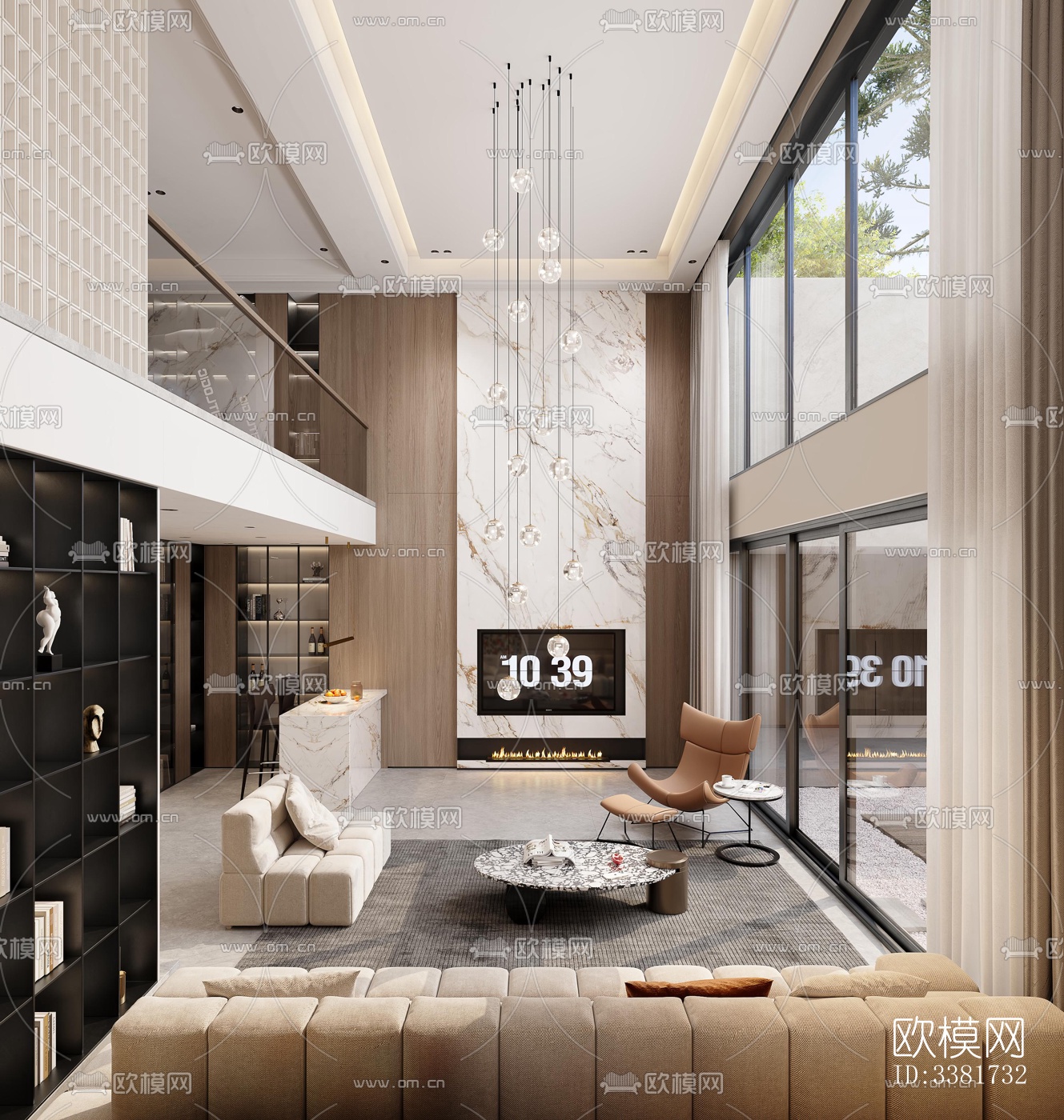 现代别墅效果图下载（渲染图4）