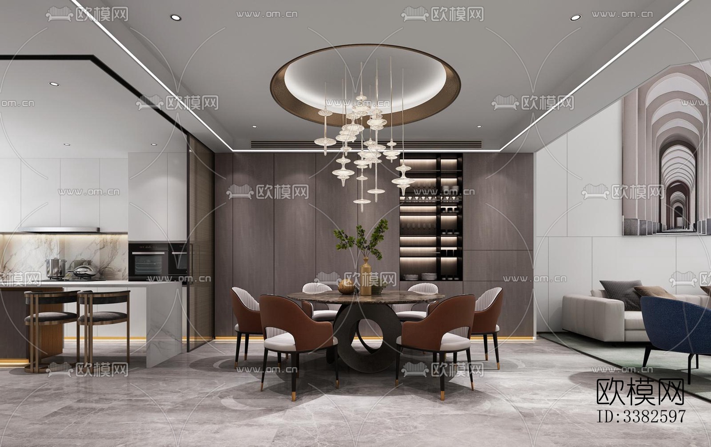 现代别墅效果图下载（渲染图3）