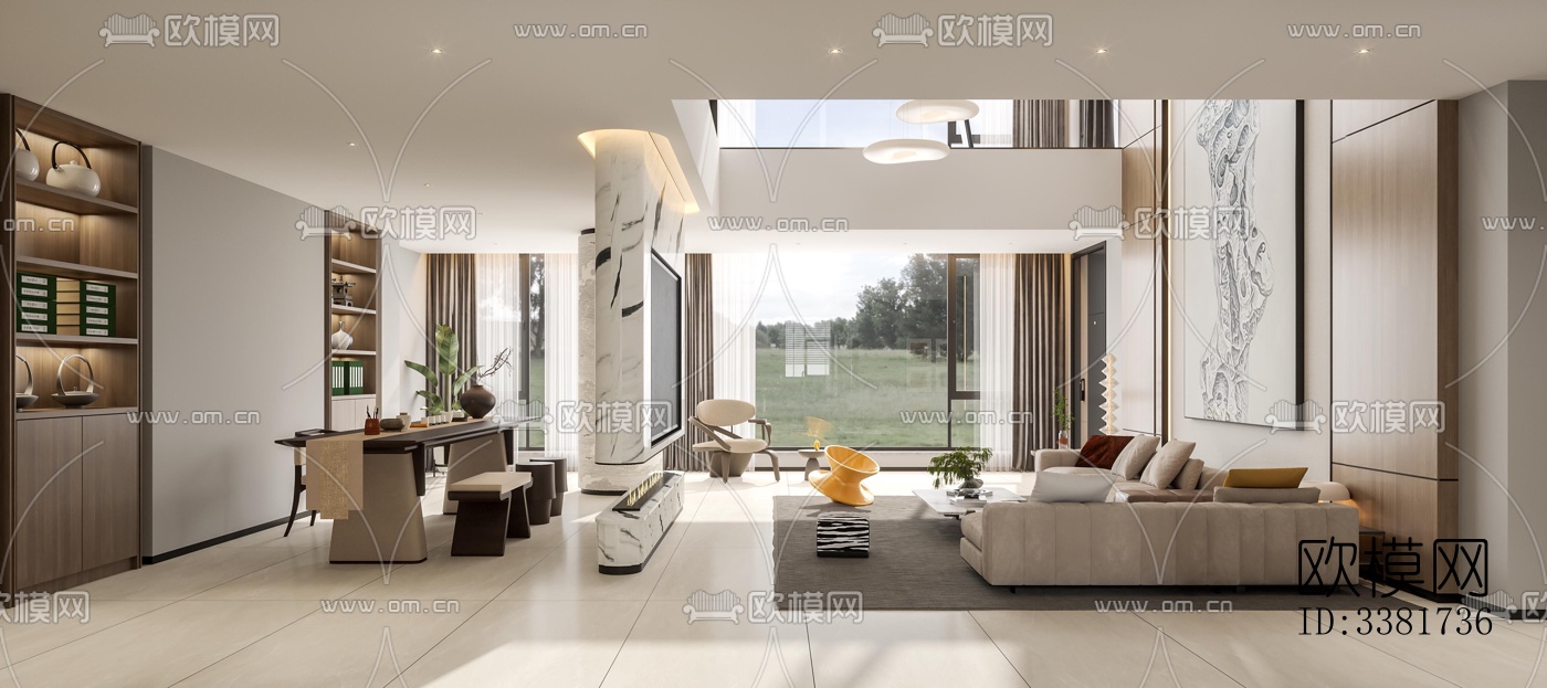 现代别墅效果图下载（渲染图15）