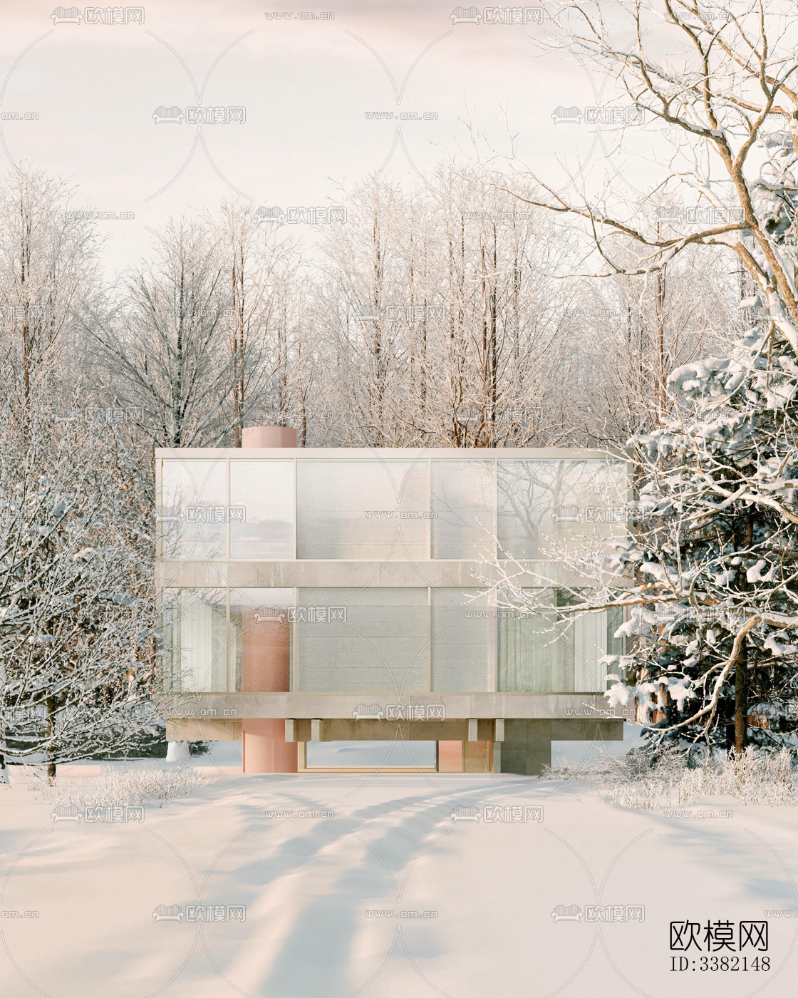 现代别墅效果图下载（渲染图6）