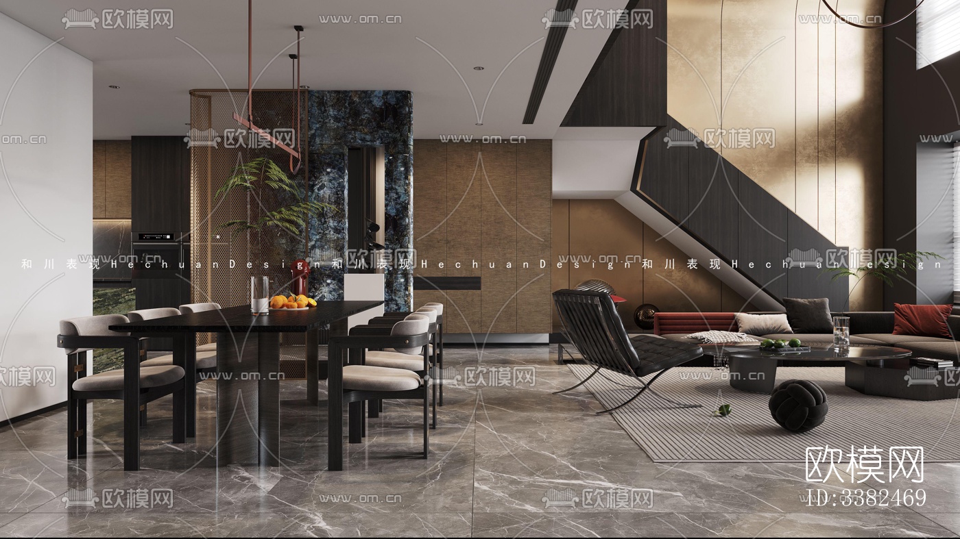 现代别墅效果图下载（渲染图4）