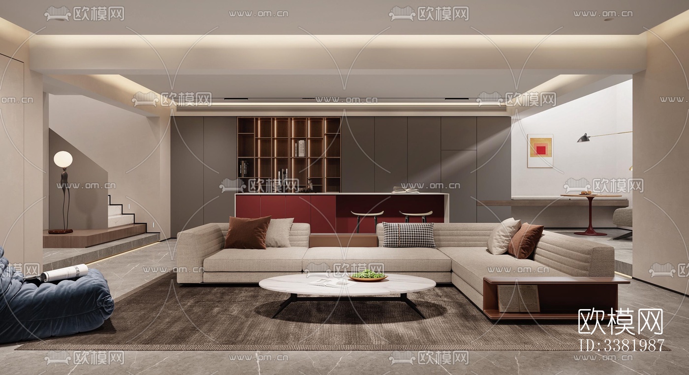 现代别墅效果图下载（渲染图6）