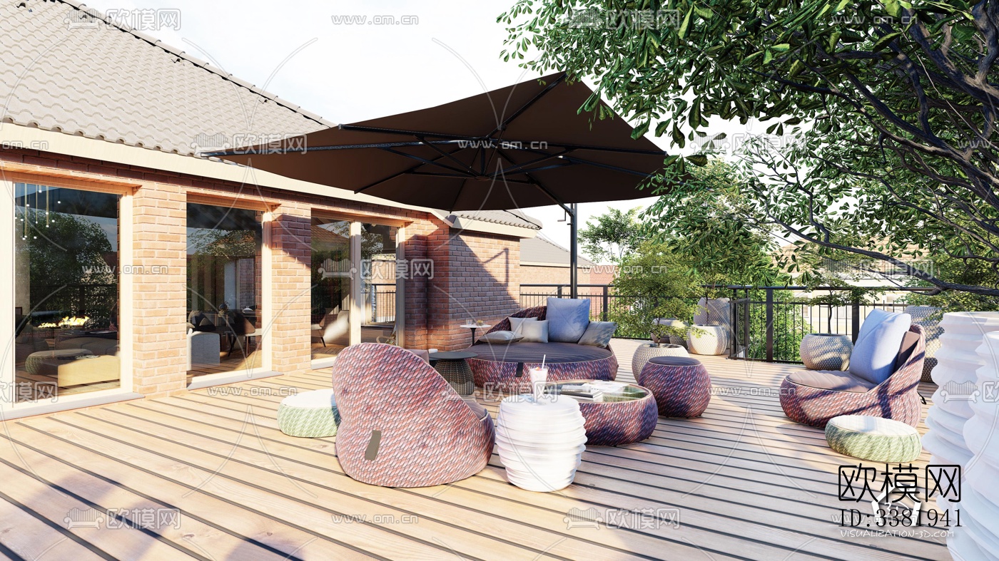 现代别墅效果图下载（渲染图3）