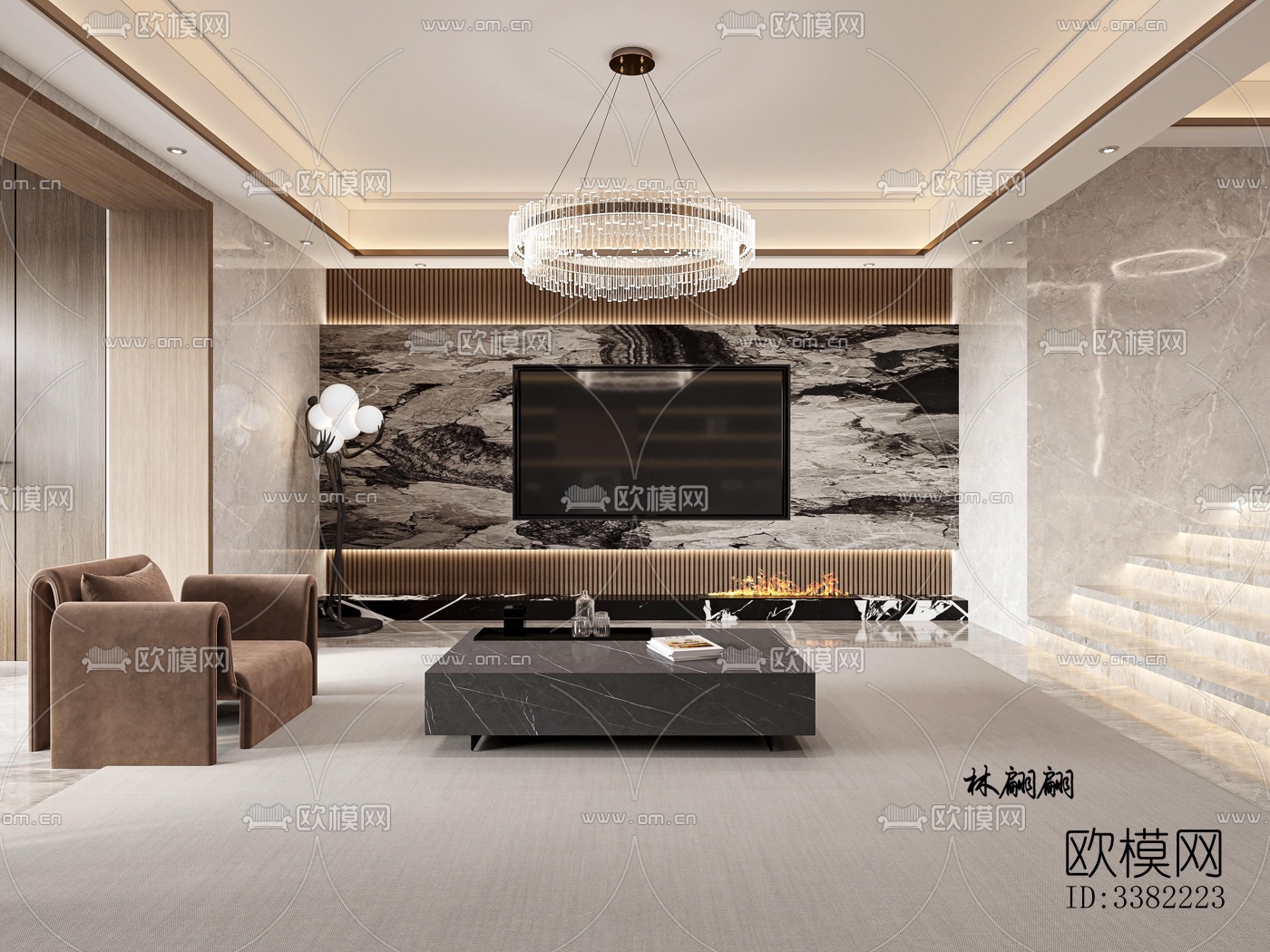 现代别墅效果图下载（渲染图8）