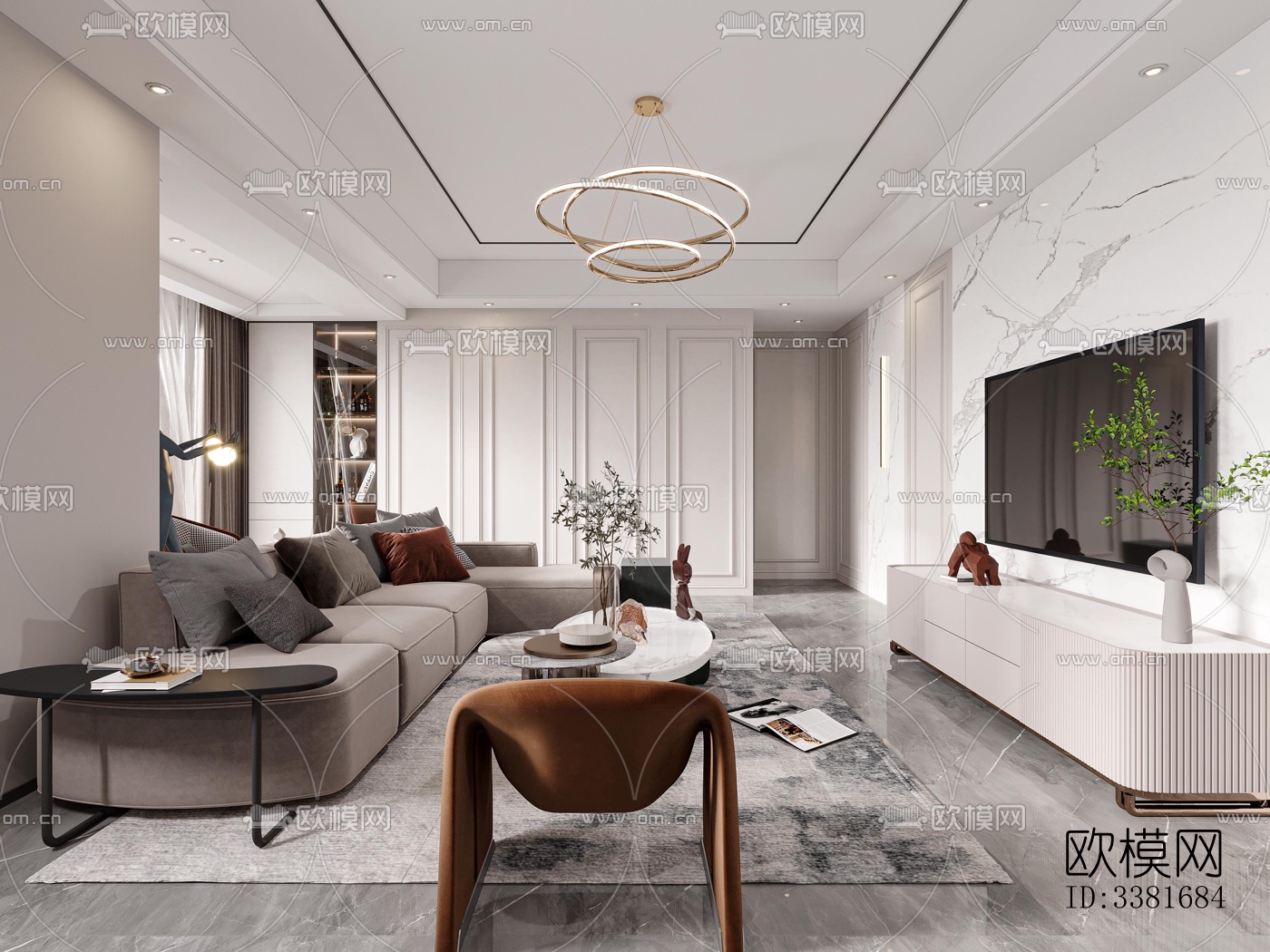 现代别墅效果图下载（渲染图2）