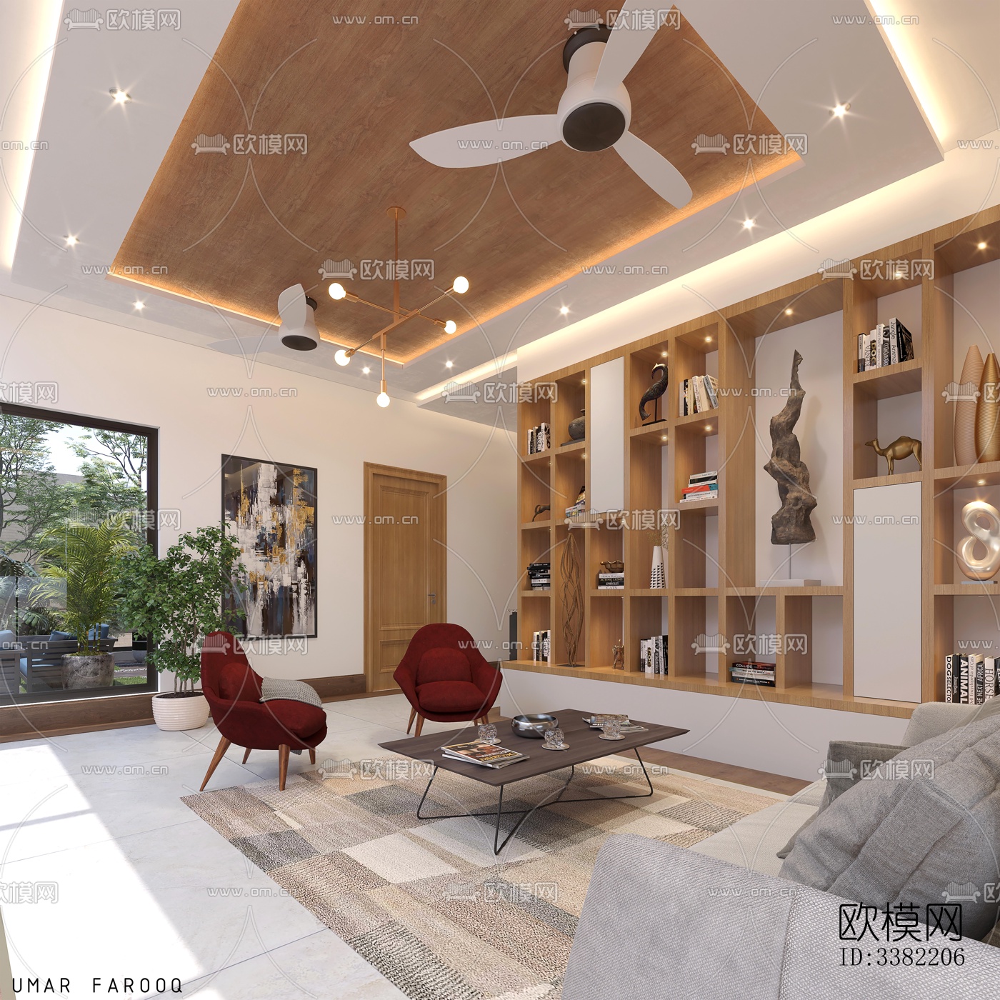 现代别墅效果图下载（渲染图1）