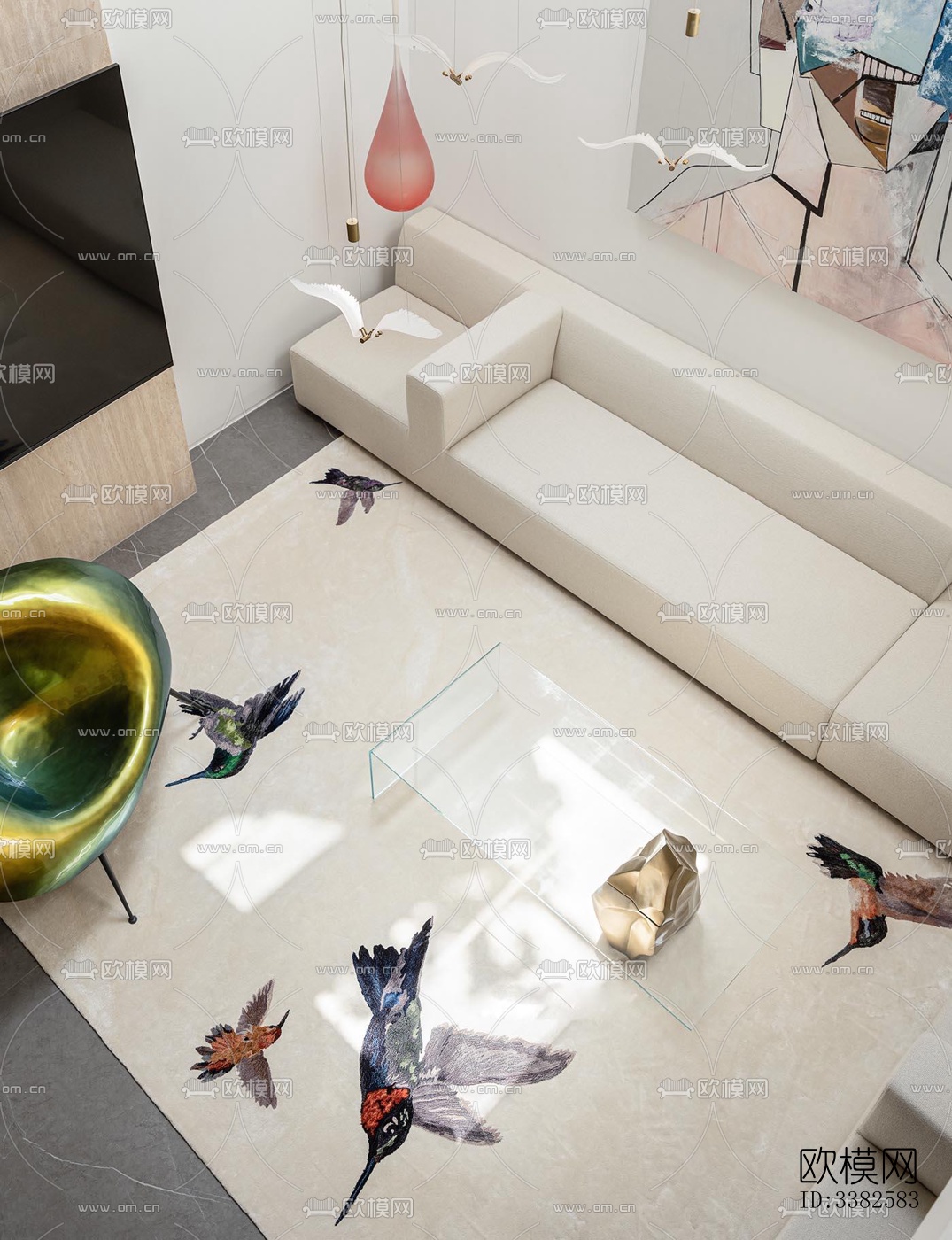 现代别墅效果图下载（渲染图8）