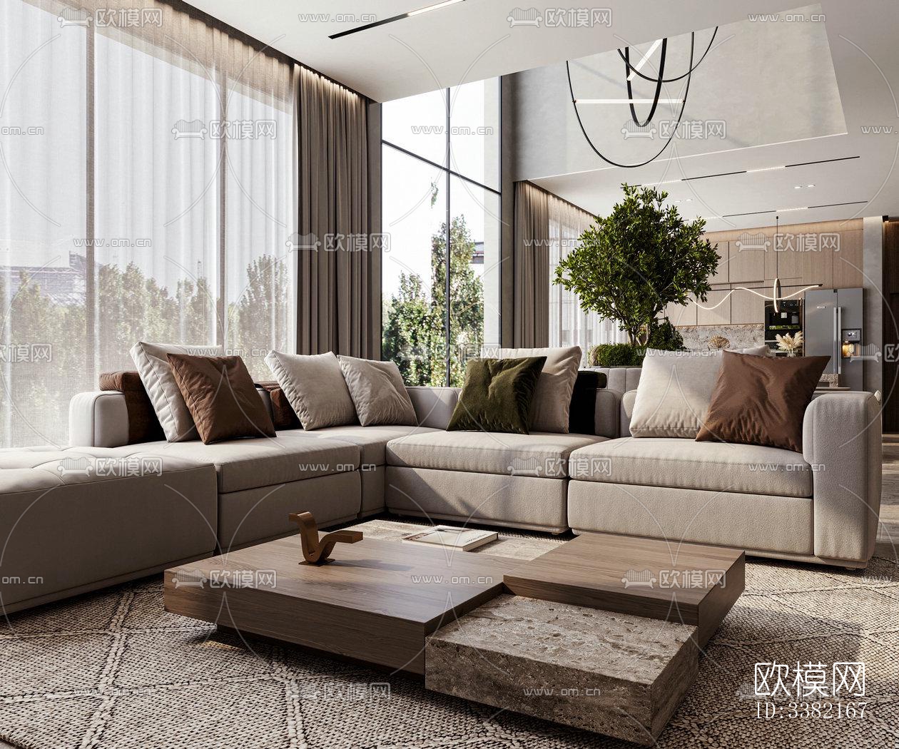 现代别墅效果图下载（渲染图13）