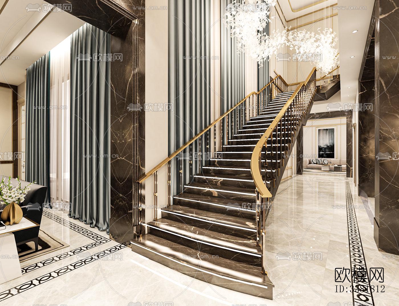 现代别墅效果图下载（渲染图14）