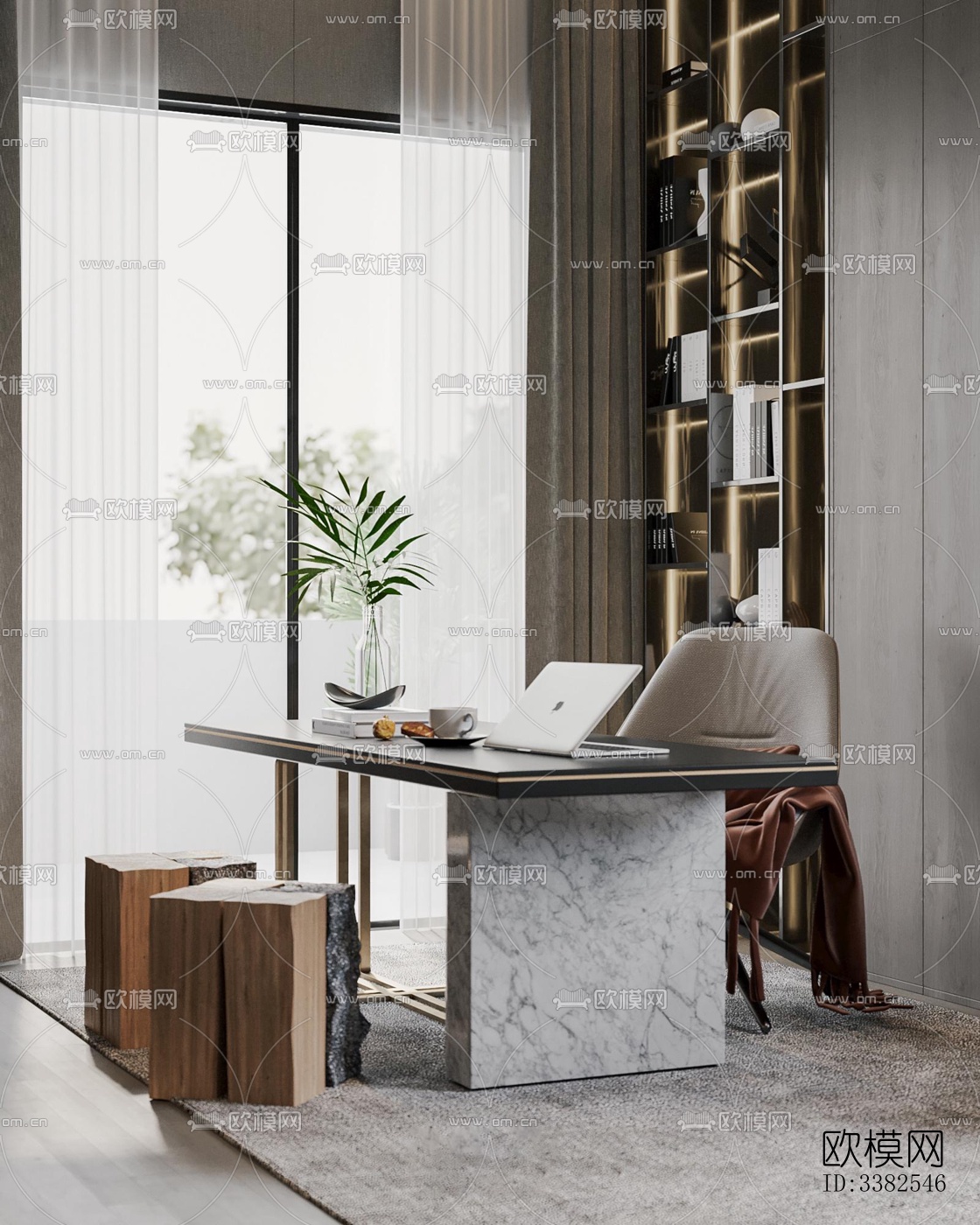 现代别墅效果图下载（渲染图6）