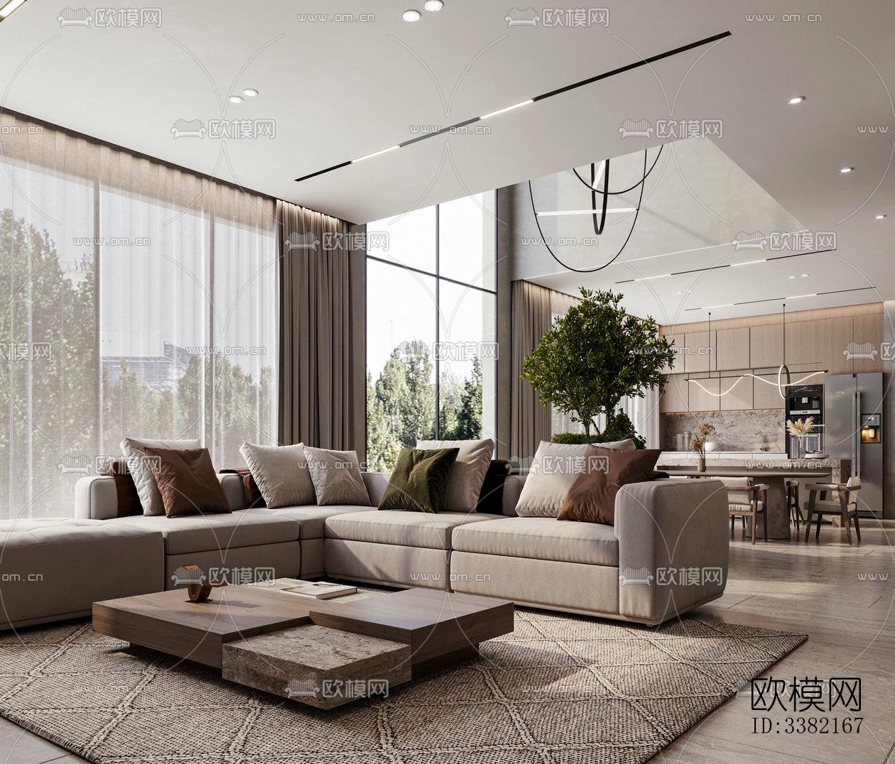 现代别墅效果图下载（渲染图2）