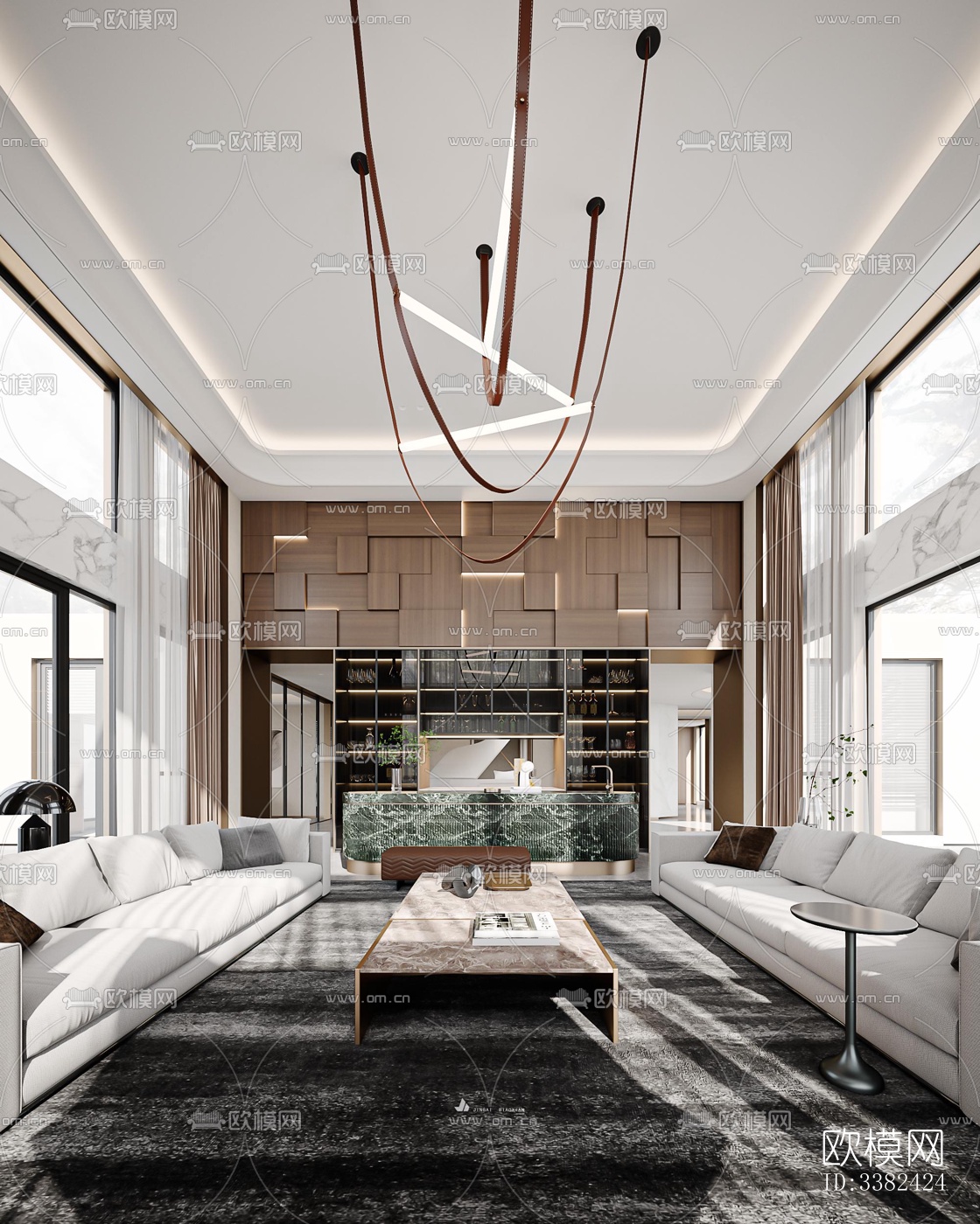 现代别墅效果图下载（渲染图9）