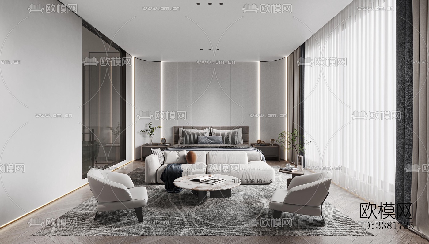 现代别墅效果图下载（渲染图8）