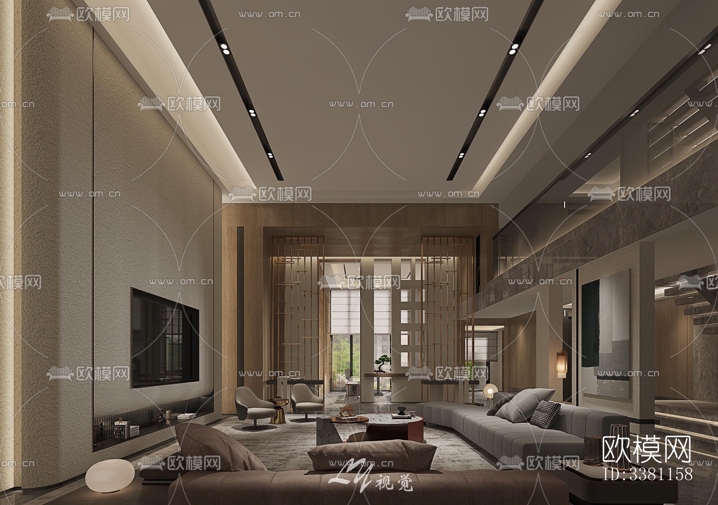 现代别墅效果图下载（渲染图2）