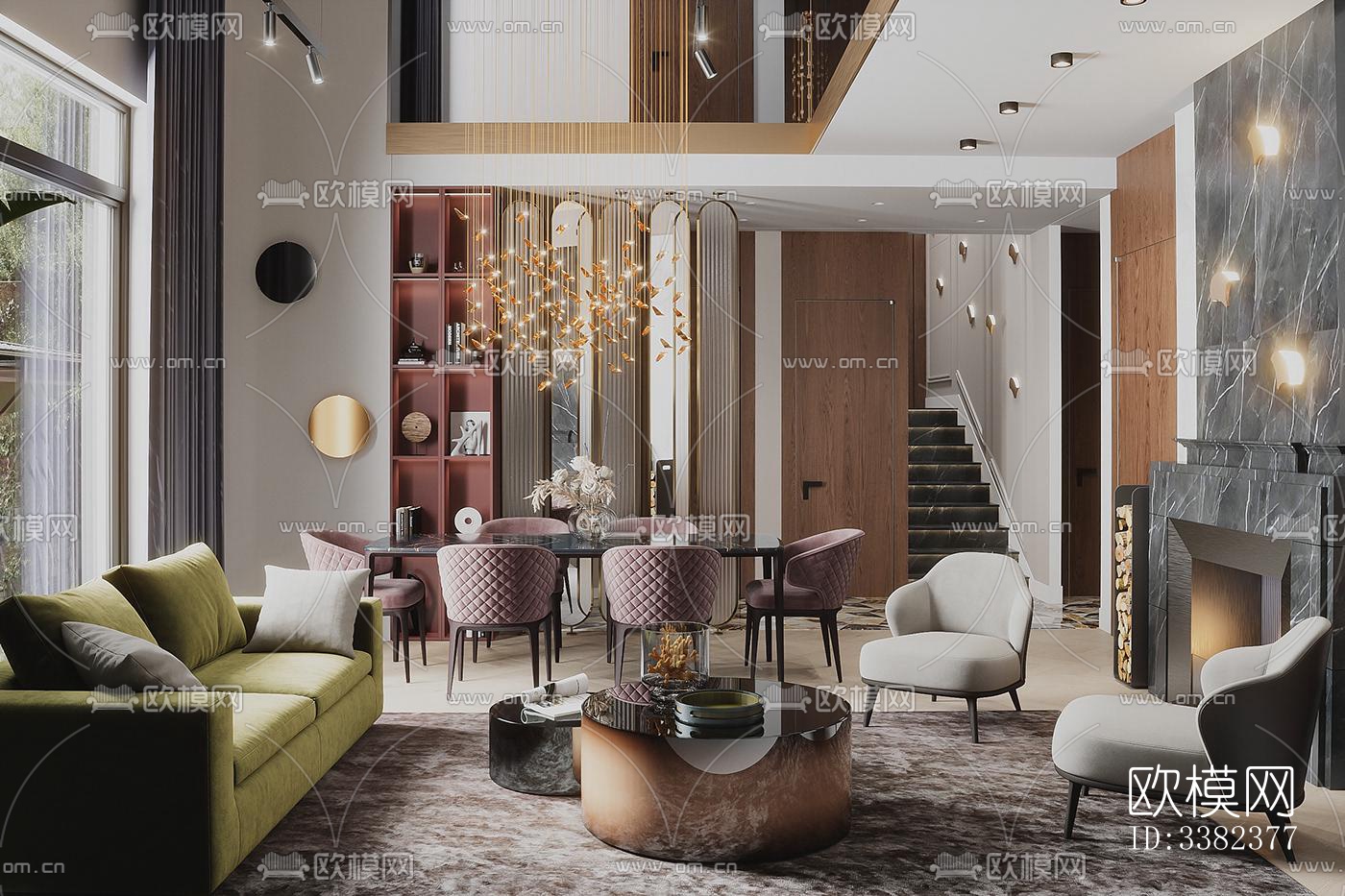 现代别墅效果图下载（渲染图4）