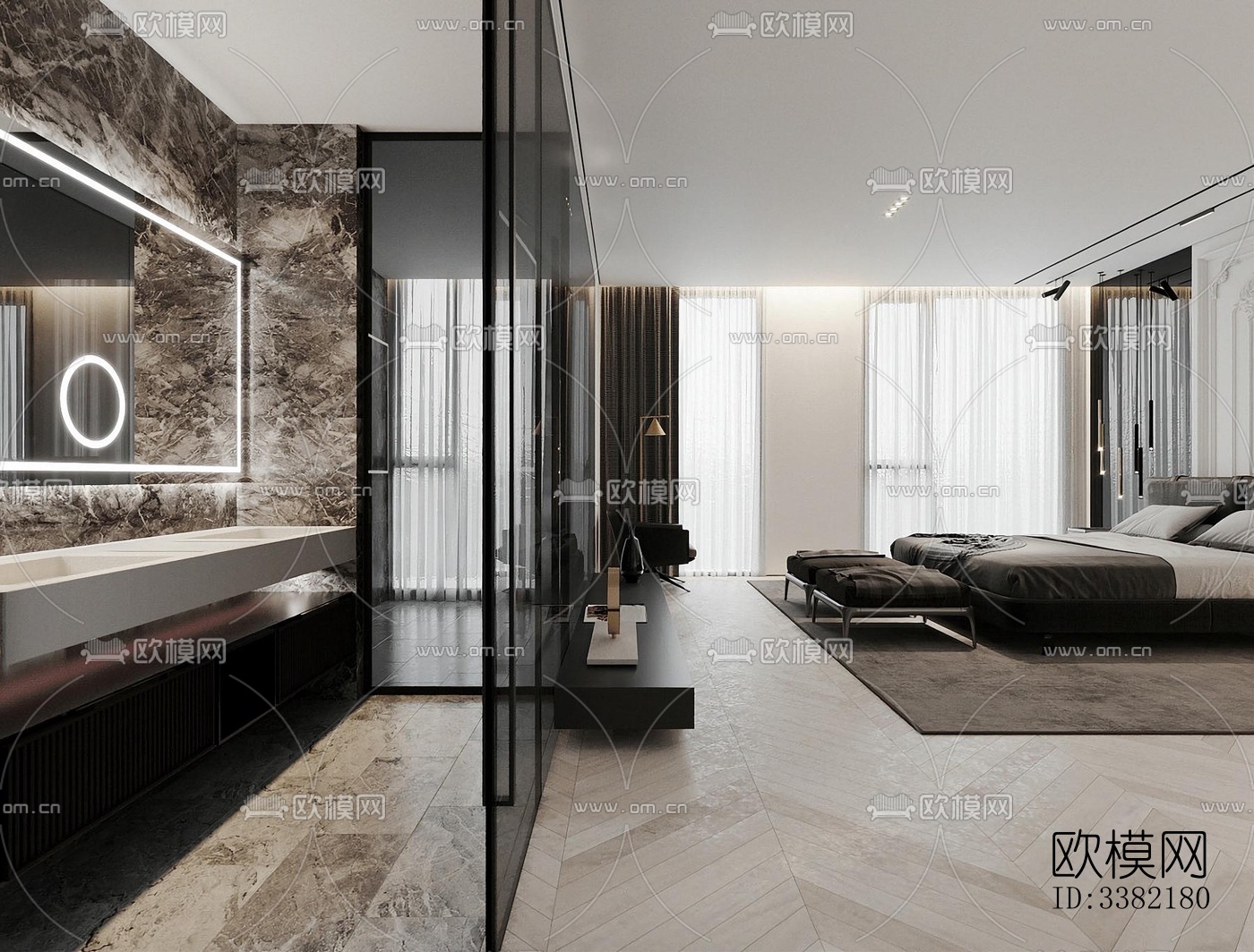 现代别墅效果图下载（渲染图4）