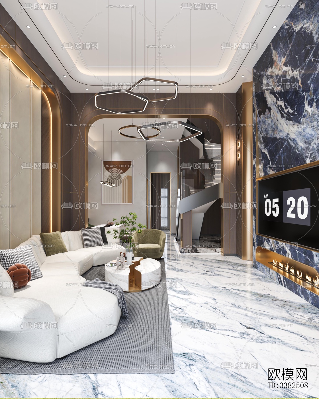 现代别墅效果图下载（渲染图6）