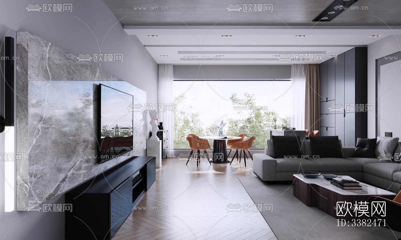 现代别墅效果图下载（渲染图18）