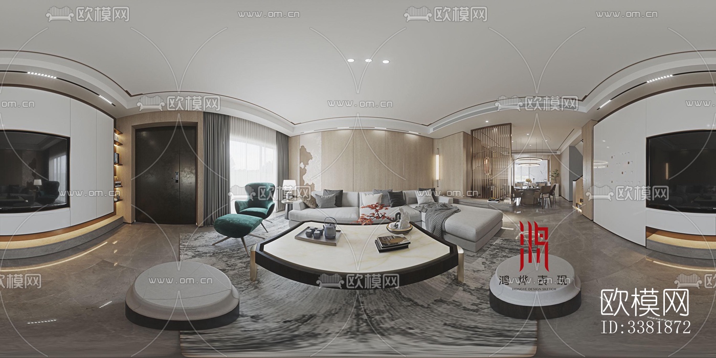 现代别墅效果图下载（渲染图9）