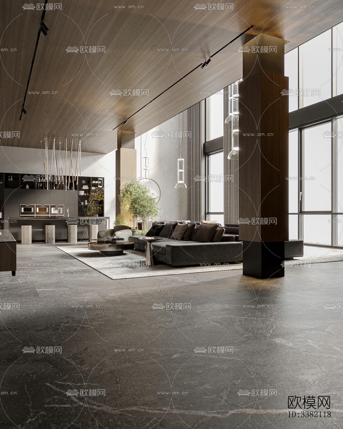 现代别墅效果图下载（渲染图14）