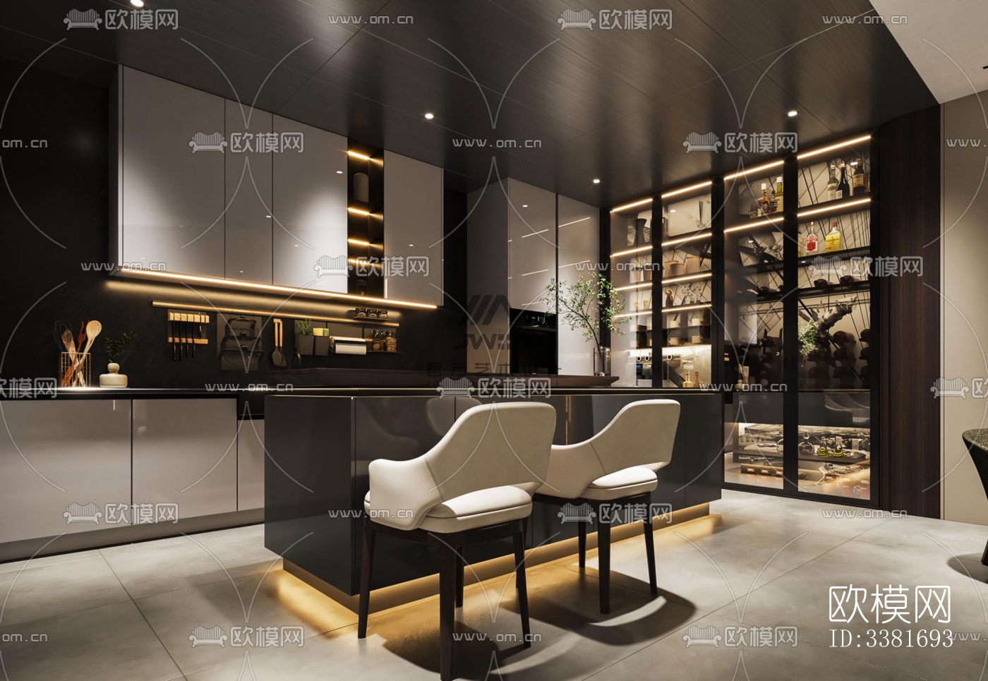 现代别墅效果图下载（渲染图1）