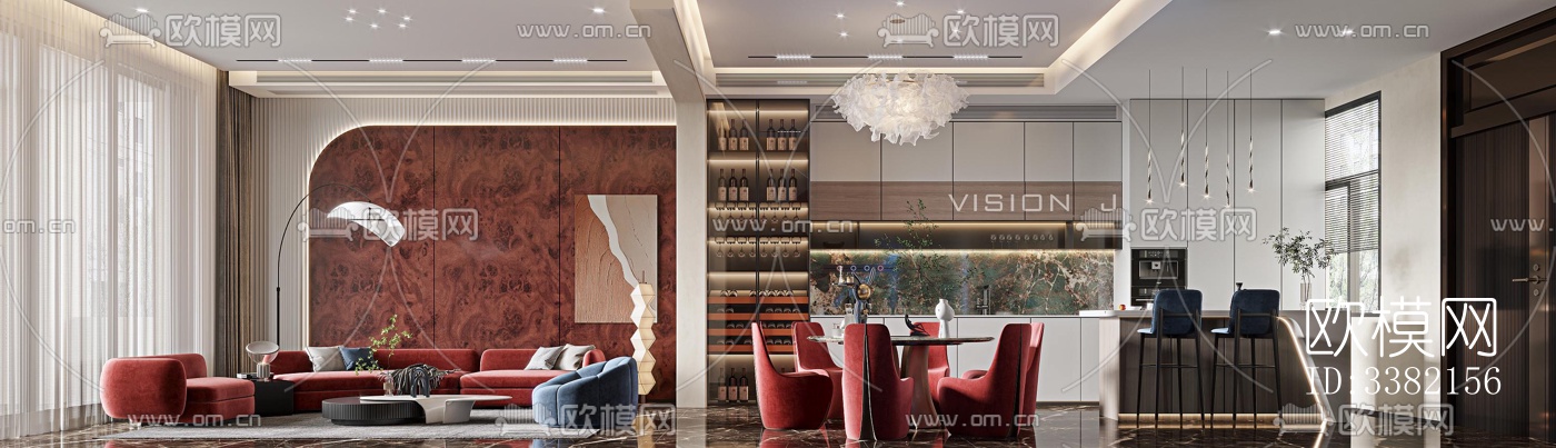 现代别墅效果图下载（渲染图10）