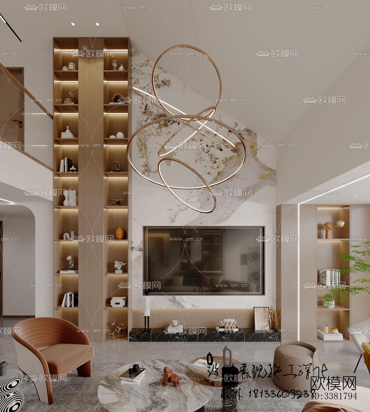 现代别墅效果图下载（渲染图2）