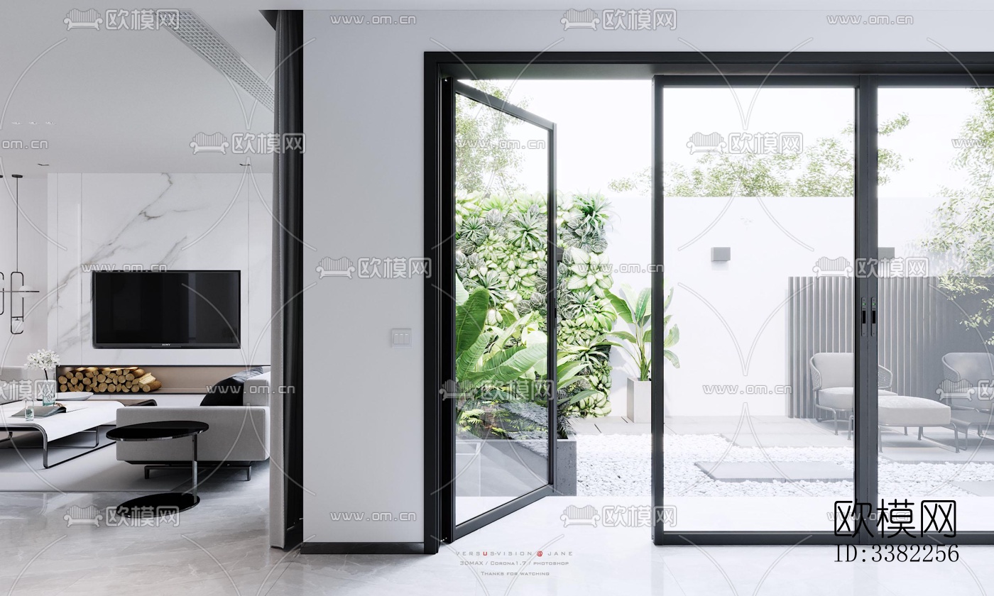 现代别墅效果图下载（渲染图9）