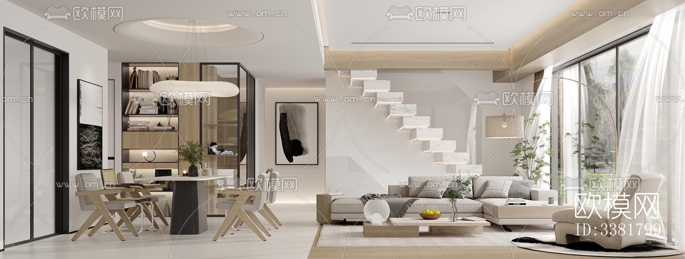 现代别墅效果图下载（渲染图6）