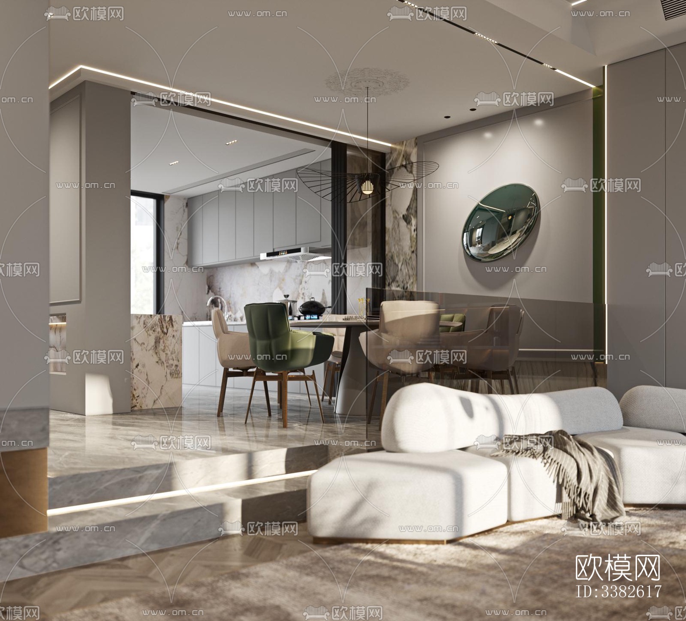 现代别墅效果图下载（渲染图8）