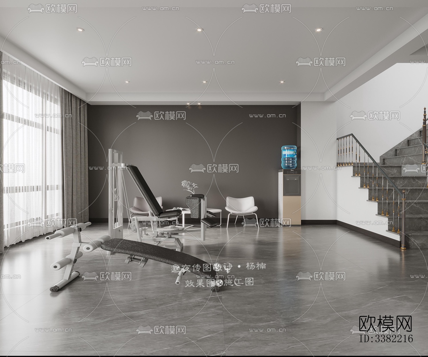 现代别墅效果图下载（渲染图7）