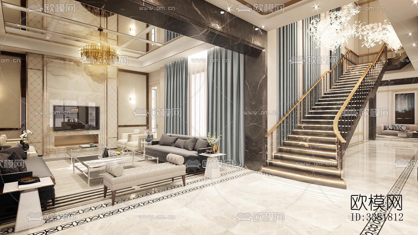 现代别墅效果图下载（渲染图13）