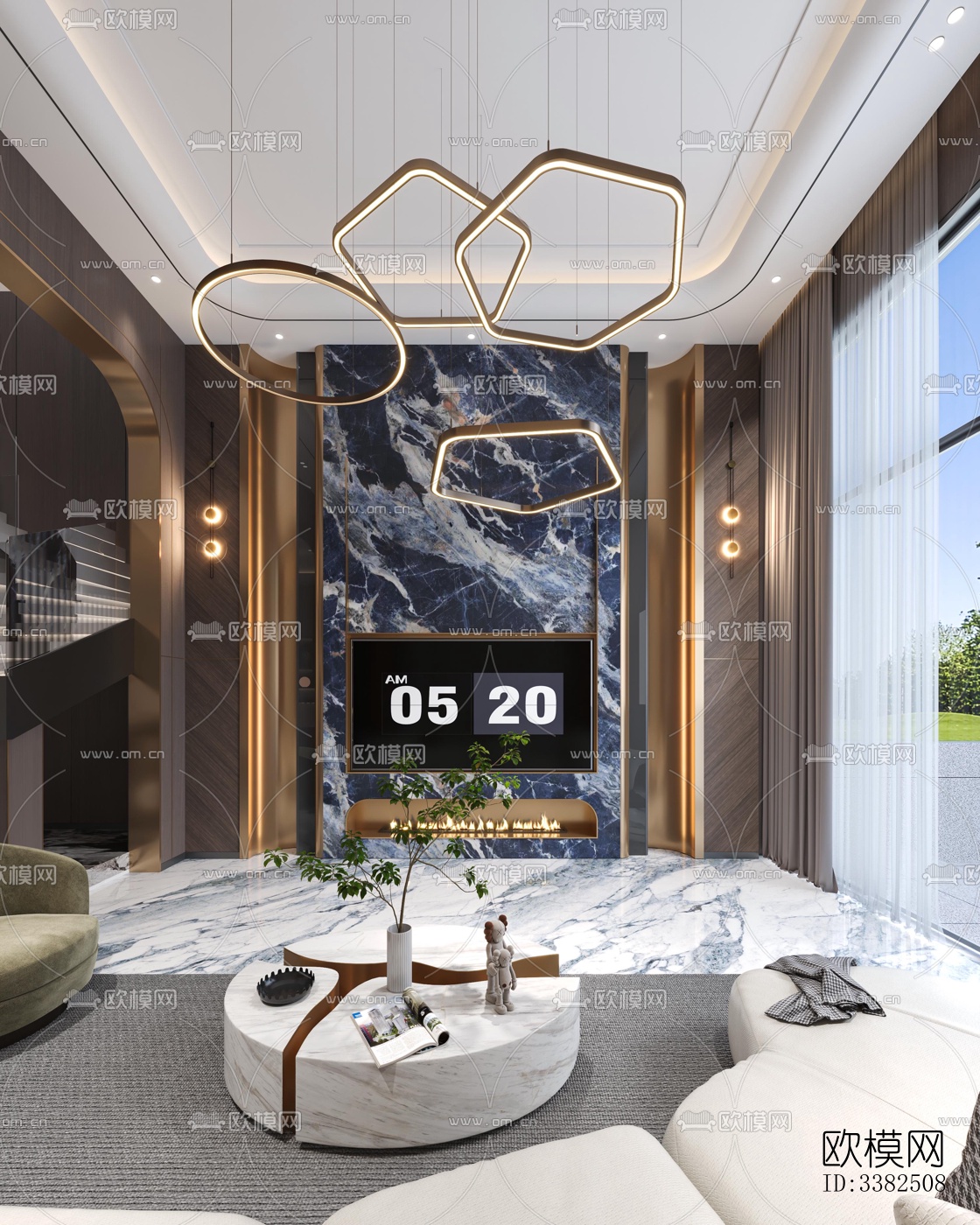 现代别墅效果图下载（渲染图5）