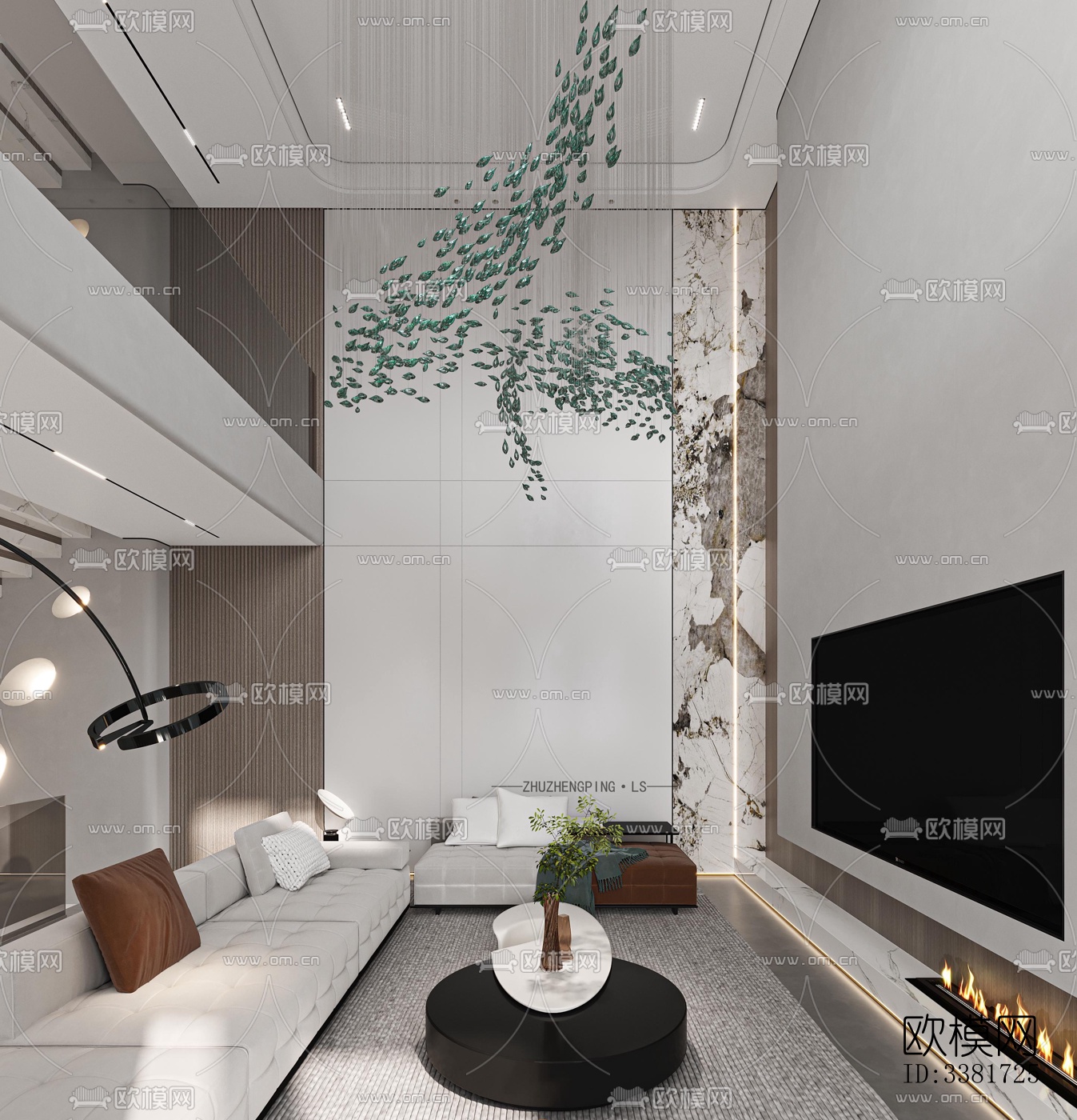 现代别墅效果图下载（渲染图3）