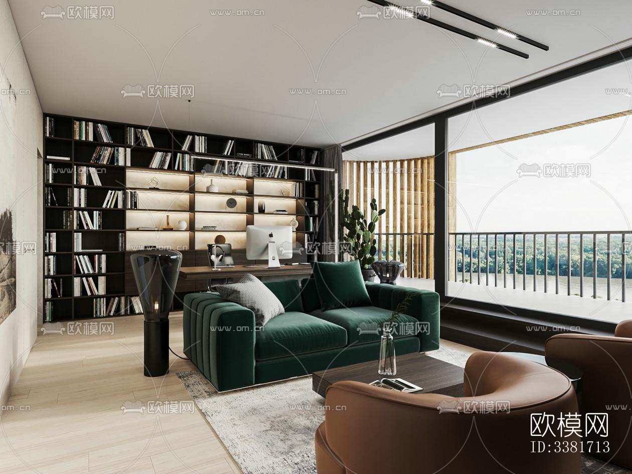 现代别墅效果图下载（渲染图5）