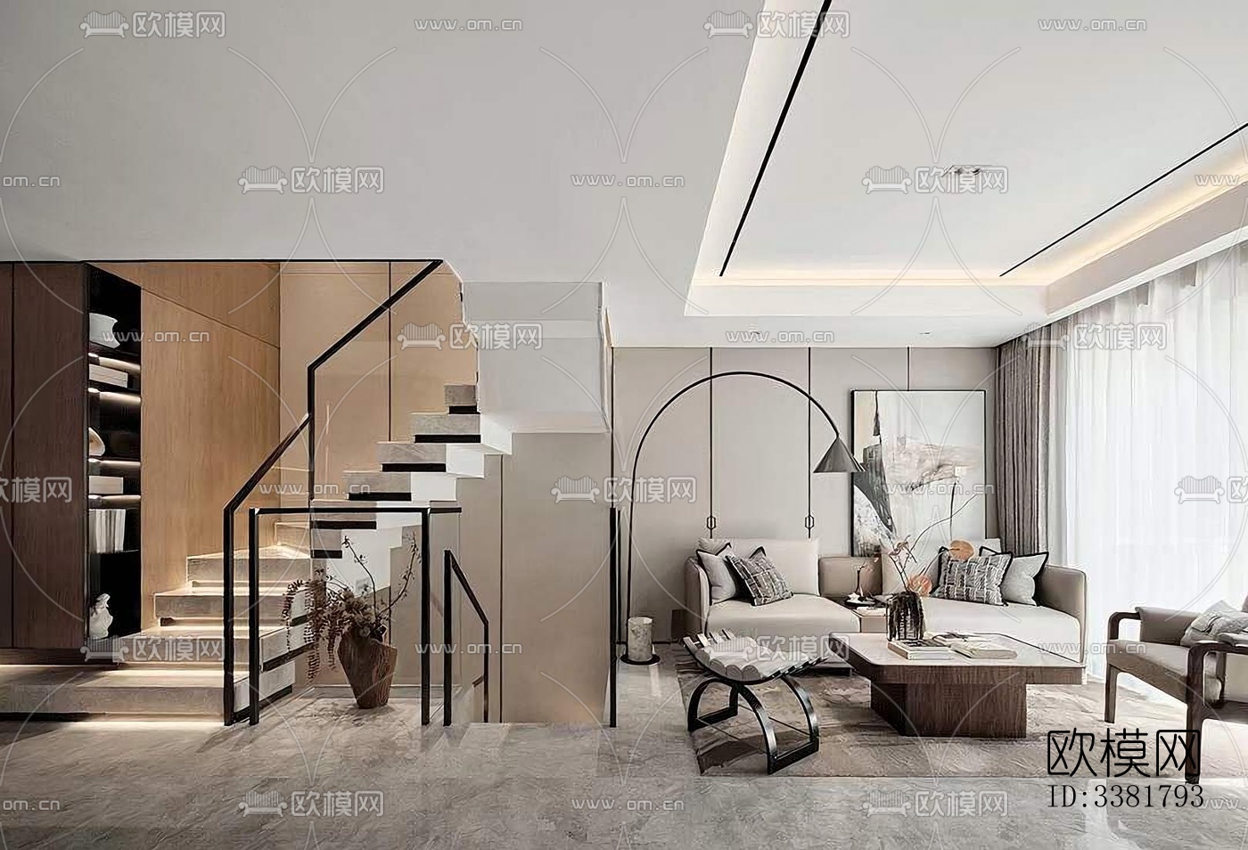 现代别墅效果图下载（渲染图6）