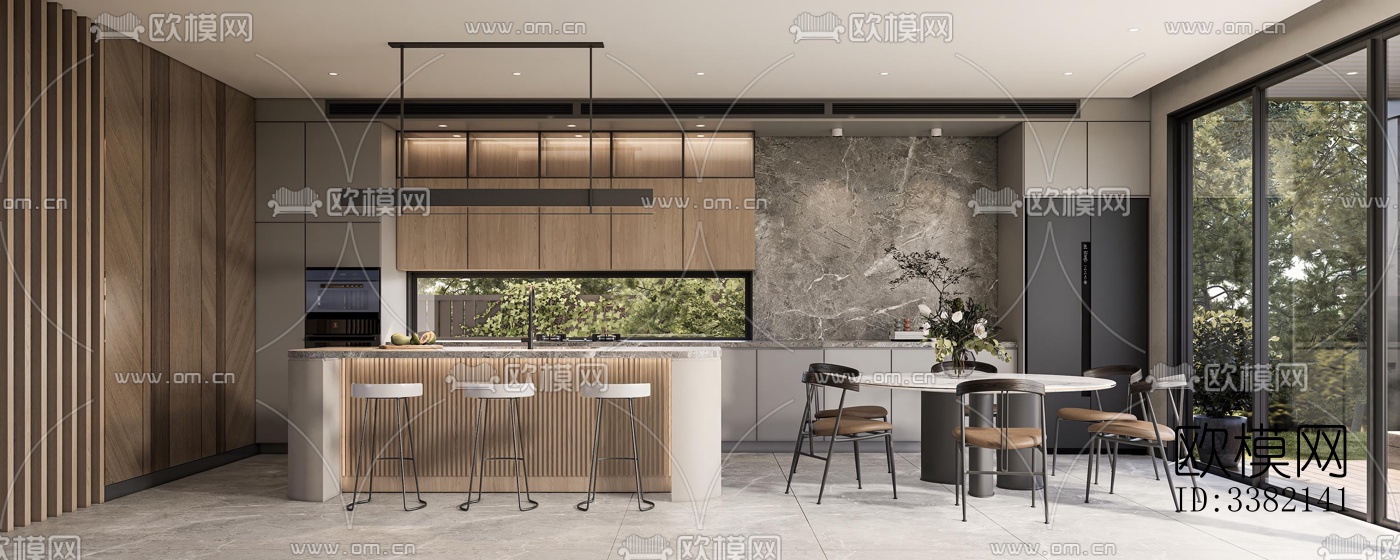 现代别墅效果图下载（渲染图1）