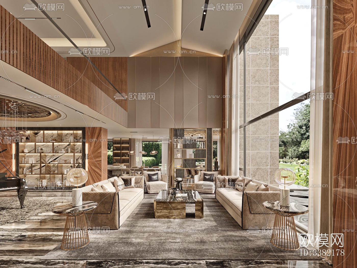 现代别墅效果图下载（渲染图1）