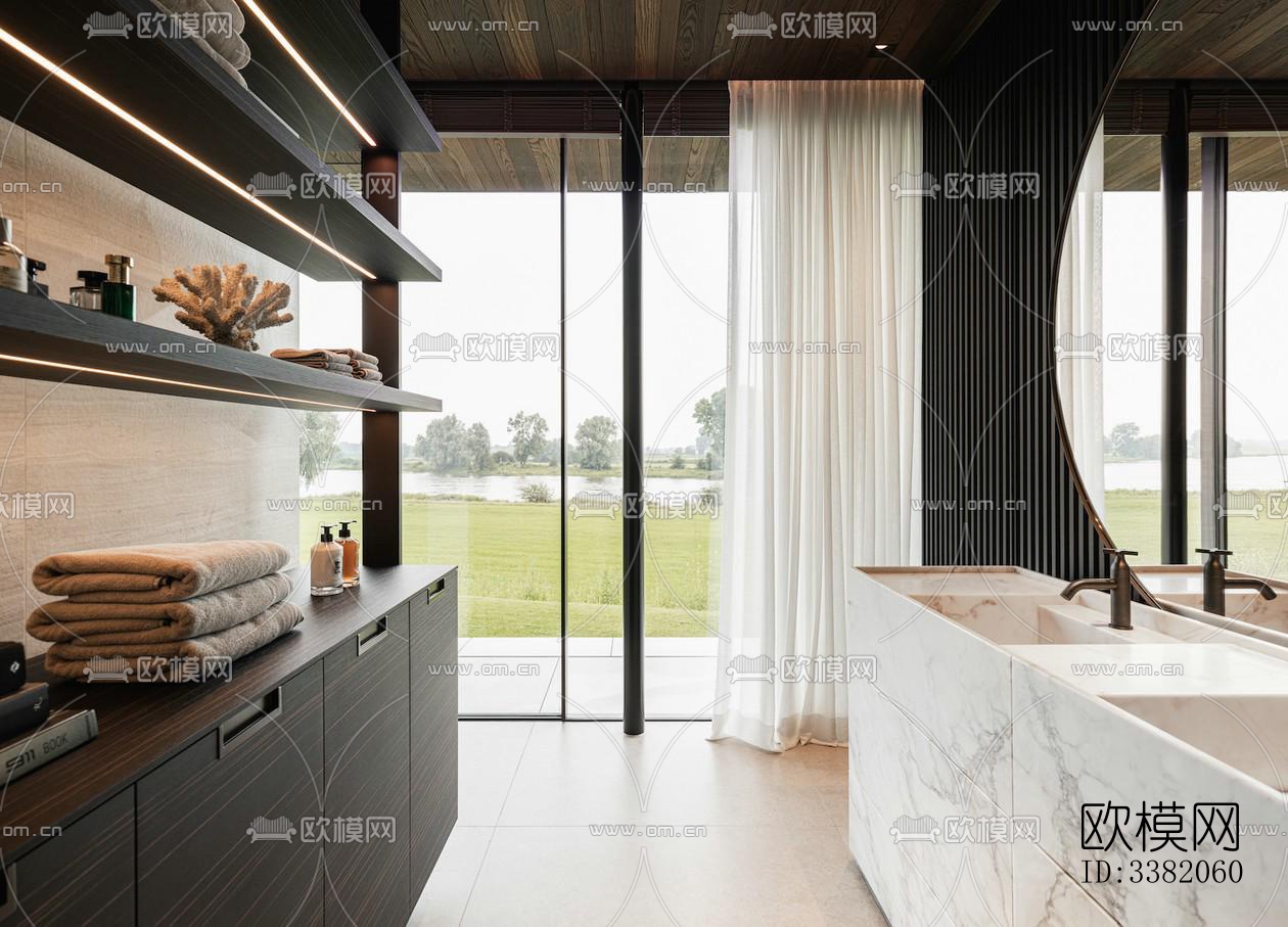 现代别墅效果图下载（渲染图3）