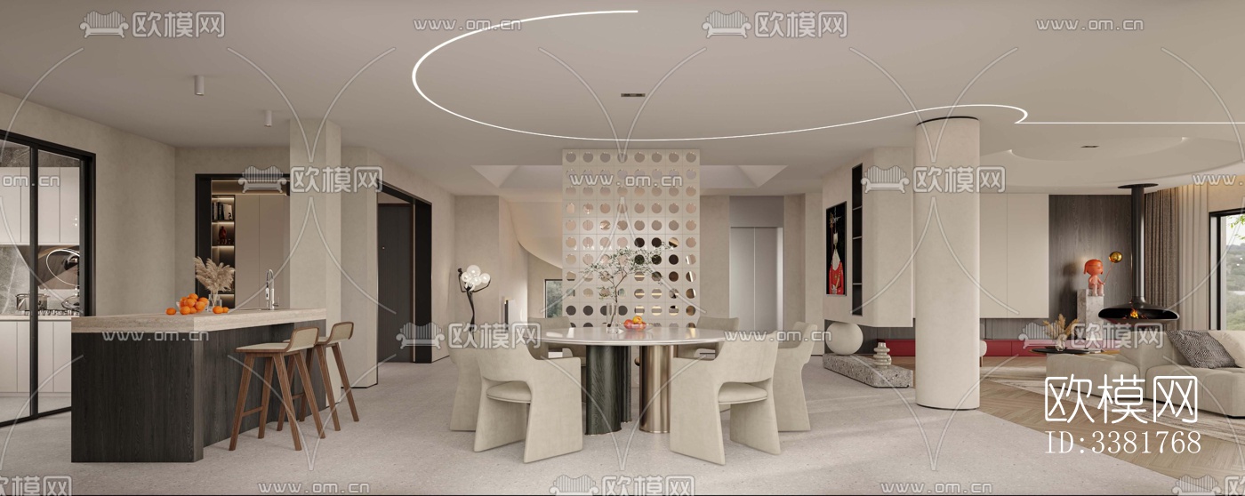 现代别墅效果图下载（渲染图5）