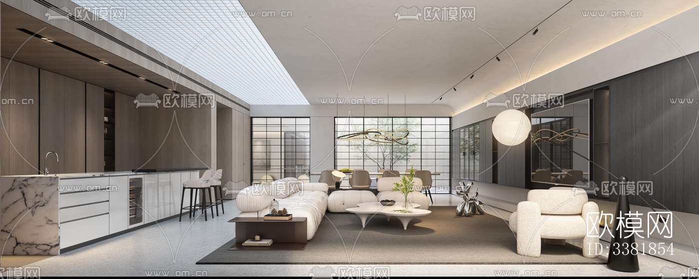 现代别墅效果图下载（渲染图10）