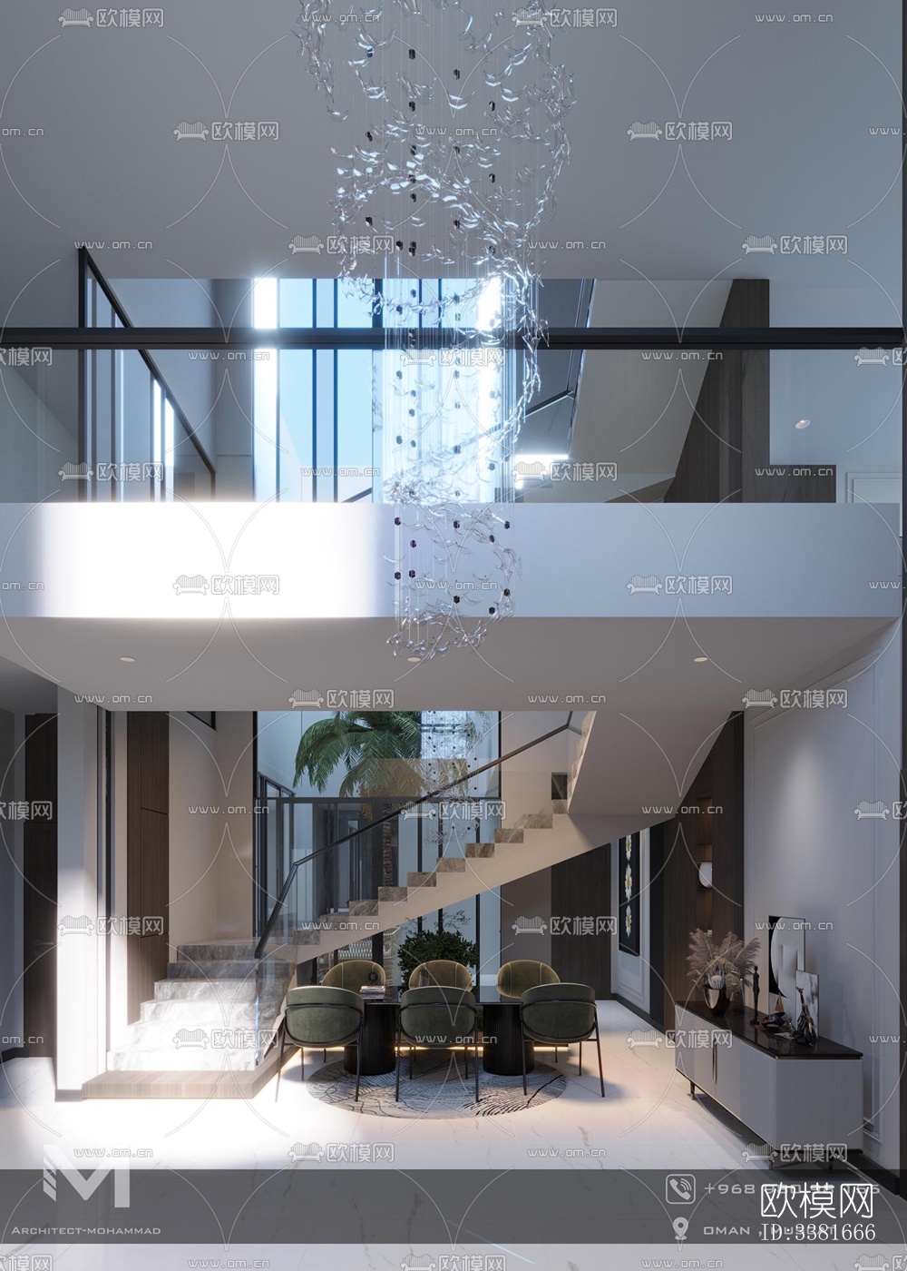 现代别墅效果图下载（渲染图3）