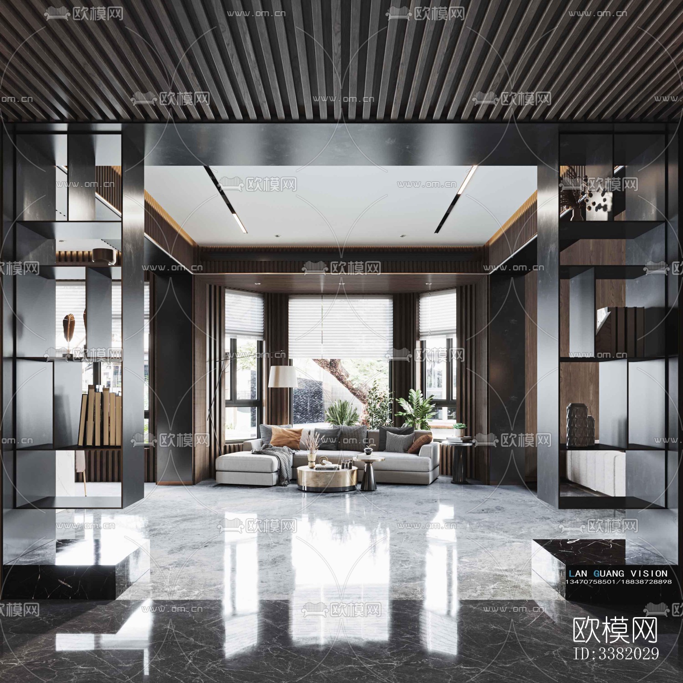 现代别墅效果图下载（渲染图5）