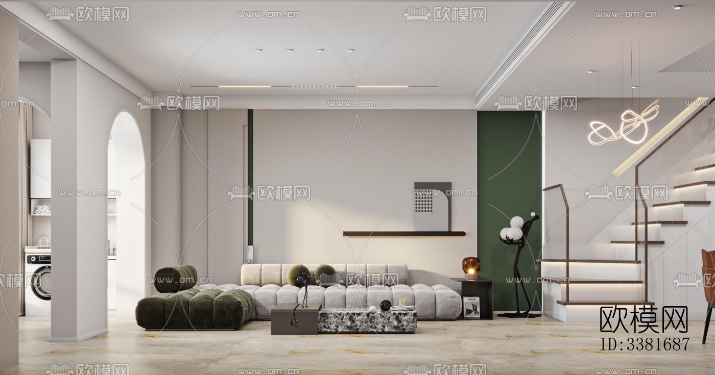 现代别墅效果图下载（渲染图5）