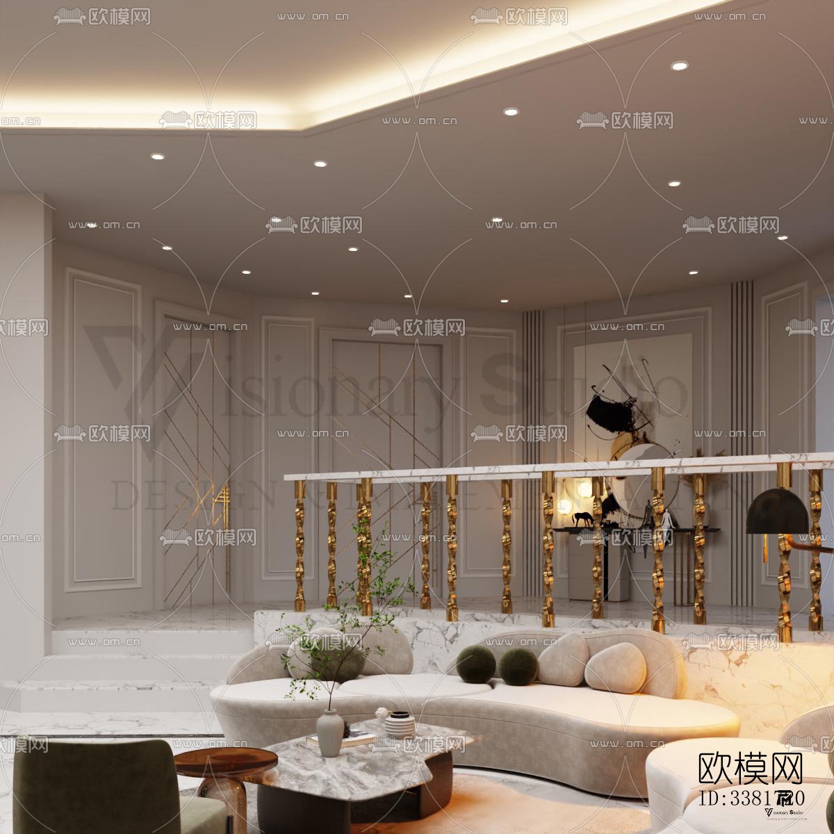 现代别墅效果图下载（渲染图7）