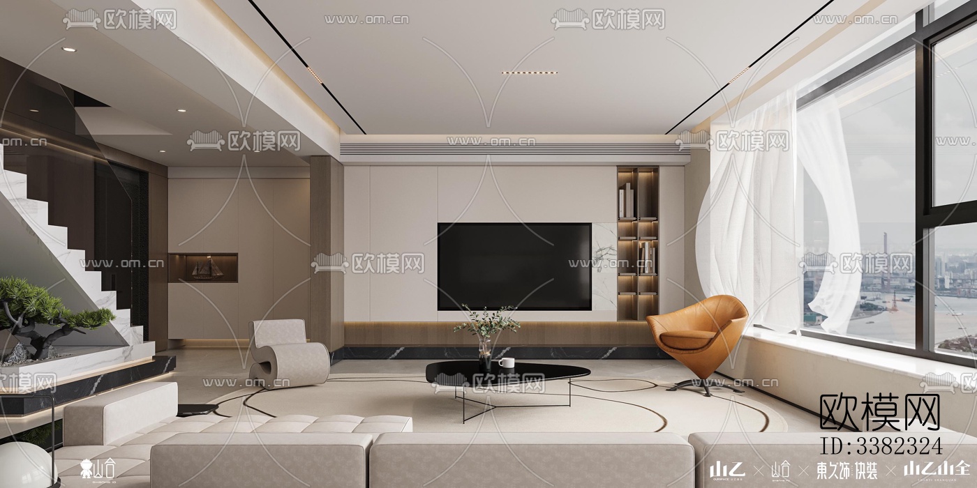 现代别墅效果图下载（渲染图2）